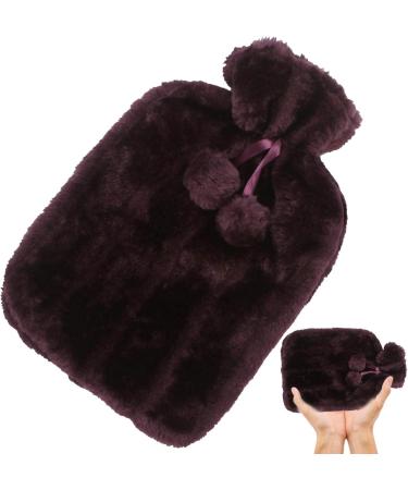 Buy Rubber Heating Pillow | 2L Outlet-Proof Hot Water Bottles | Cozy Heating Cushions with Faux Fur Cover - Safe & Durable for All Ages - Buy Online on GoSupps.com