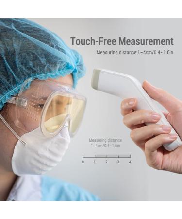 CEM DT-8807S No-Touch Infrared Thermometer for Adults and Kids - FDA and CE Certified - Touchless Baby Thermometer with Large LED Display and Gentle Vibration Alert - Buy Online on GoSupps.com
