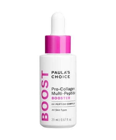 Paula s Choice Pro-Collagen Multi-Peptide Booster Serum for Wrinkles Supports Collagen Production with Plumping Hyaluronic Acid & Amino Acids Fragrance-Free & Paraben-Free 0.67 Ounces