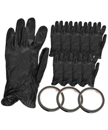 Beatifufu 1 Set Nail Gloves Nail Tape Gloves Fixing Tape Nail Art Tape Nail Art Accessory Protection Gloves Gloves for Gel Nail Protection Tape Nail Striping Tape