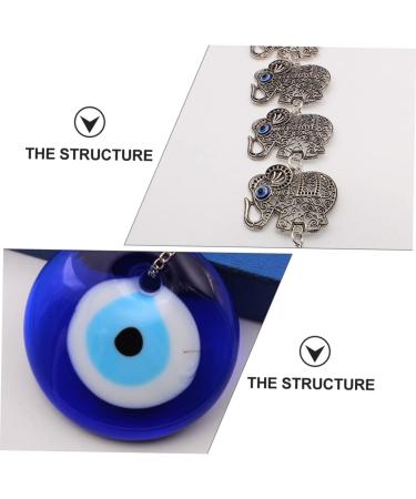 Holibanna Elephant Pendant Ornaments Car Decorations Amulet Wall Hanging Pendant Wall Hanging Crafts Devil Eye - Buy Online on GoSupps.com