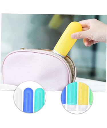 HAPINARY Travel Size Lotion Leakproof Refillable Shampoo Empty Travel Size Toiletries 12x4cm Navy - Buy Online on GoSupps.com