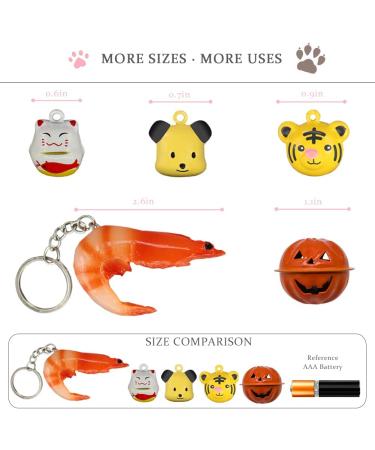MATTISAM Cat Collar Bells - Pet Pendant for Collar Accessories - 4PCS Pumpkin & Animal Jingle Bell Set - Buy Online on GoSupps.com