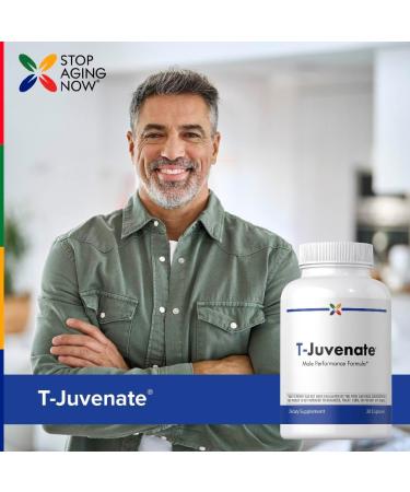 Stop Aging Now - T-Juvenate Complex Supplement for Men - 30 Capsules - Buy Online on GoSupps.com