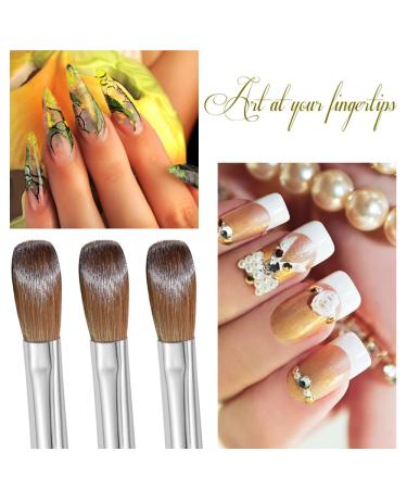 Yasterd 100% Kolinsky Acrylic Nail Brush Size 8 - Professional Multi-Crystal Handle for Acrylic Application and Nail Art - Buy Online on GoSupps.com