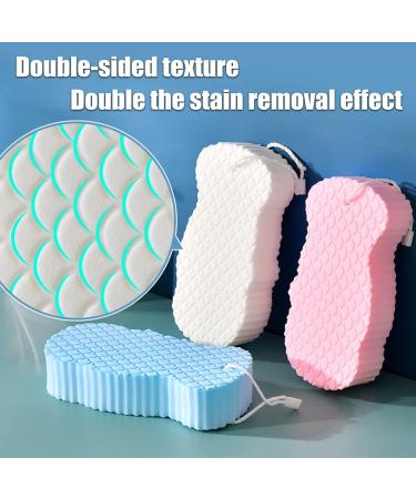 Super Soft 3D Exfoliating Bath Sponge | Reusable Body Scrubber for Shower & Bath | Ideal Exfoliating Spa Experience - Buy Online on GoSupps.com