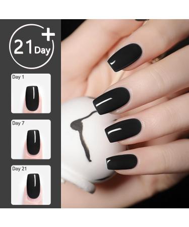 LOFUANNA DIP Powder Nail Starter Kit - Black Dipping Powder with Base/Top Coat & Activator | DIY French Dip Manicure Set - No Nail Lamp Required - Buy Online on GoSupps.com