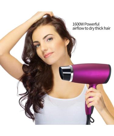 Cordless Hair Dryer Women's Fast Powerful Travel Hair Dryer Portable Rechargeable Cordless Hair Dryer 3 Hot and Cold Buttons - Buy Online on GoSupps.com