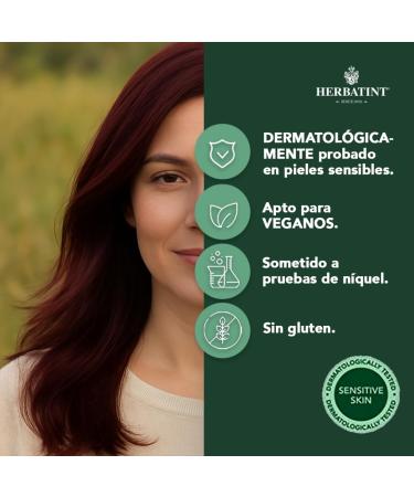  Herbatint Herbatint Permanent Hair Colour Gel 5m Light Mahogany Brown 170ml | Ammonia-free optimal grey coverage vegan formula with 8 plant extracts - Buy Online on GoSupps.com