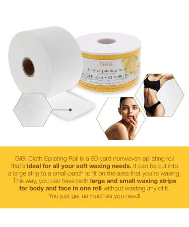 GiGi Cloth Epilating Roll 50 yds | Non-Woven Design for Soft Waxes | Hair Removal Essential - Buy Online on GoSupps.com