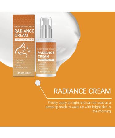 YOENBG Bright Whitening Face Cream deepacting moisture and antiaging skin care cream with vitamin C niacinamide and hyaluronic acid gentle antiblemish agent for all skin types 3 - Buy Online on GoSupps.com