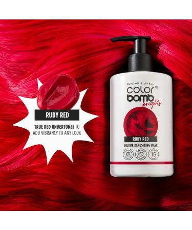 Jerome Russell Color Bomb Brights Ruby Red Colour Depositing Conditioning Mask 300ml - Buy Online on GoSupps.com