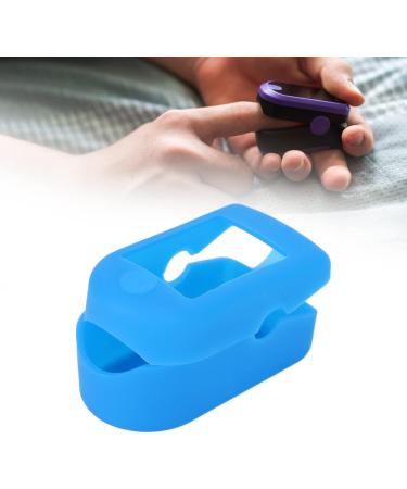 High-Quality Silicone Fingertip Pulse Cover - Compact & Flexible - Ideal for Home & Travel (Blue) | International Shipping Available - Buy Online on GoSupps.com