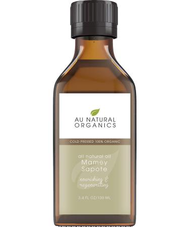 Au Natural Organics Mamey Sapote Oil - Cold Pressed Extra Virgin Moisturizer | Skin, Face, Body & Hair | Unrefined, Non-GMO, Food Grade | 3.4oz/100ml - Buy Online on GoSupps.com