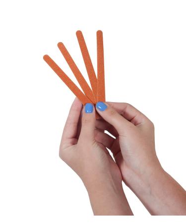 Comfort Axis Straight Double-sided Emery Board 4.5 Inches - Pack of 100 | 100 Count - Professional Nail File Set - Buy Online on GoSupps.com