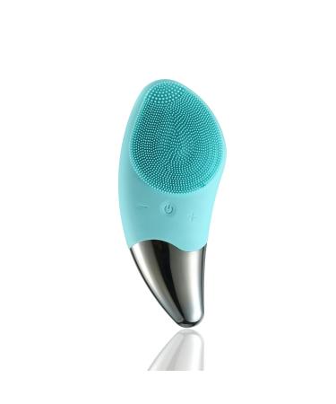 Sonic Facial Cleansing Brush Soft Silicone Face Brush Waterproof Electric Facial Cleansing Brush Face Massager Fit for All Skin Exfoliation Gentle Exfoliating USB Rechargeable