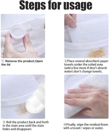 ATLION Magic Stain Remover Roller Ball Ideal for Emergency Stain Removal Emergency Stain Remover Roller-ball Cleaner Portable No-wash Instant Stain Remover Pen 2pcs - Buy Online on GoSupps.com