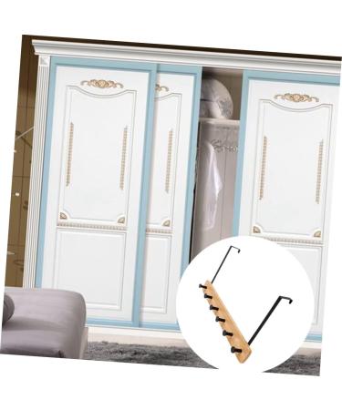 CHILDWEET Towel Hangers Coat Hanger Coat Hook Wall Mount Towel Holder Towel Rack with Shelf Coat Hooks No Punching Door Hook 6 hooks Khaki - Buy Online on GoSupps.com