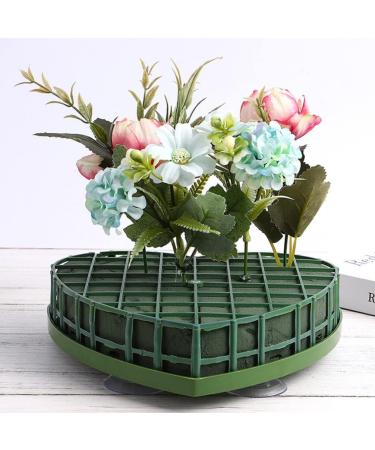 Nuobesty Heart-Shaped Flower Foam - 4 Green Floral Sponge Bricks for Wedding & Dried Flower Arrangements - Buy Online on GoSupps.com
