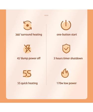 Buy Portable Electric Foot Warmer - Adjustable Temperature 45 Tilt Overheat Protection for Home & Office - Buy Online on GoSupps.com