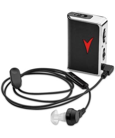 Personal Sound Amplifier - Audio Hearing Amplifier Device and Voice Enhancer Device for Sound Gain of 50dB, Up to 100 Feet Away, Pocket Hearing Devices