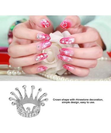 Nail Art Pen Holder Nail Art Pen Holder for Nail Brush Exquisite Gold Plated Pearl Crown Typed Pen Displayer Stand (Type2) - Buy Online on GoSupps.com