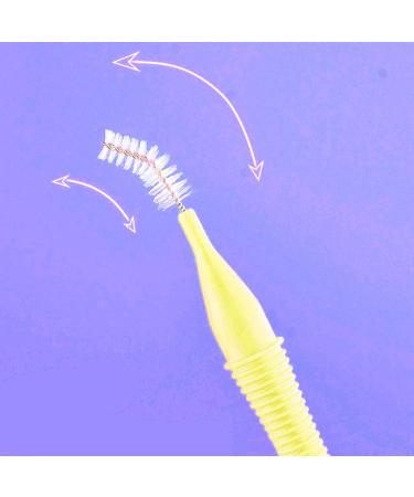 Interdental Brush Set - 40 Ultrathin Brushes for Braces | 0.4mm Soft Cleaning Tool for Adults - Yellow | Perfect for Tooth Gaps & Interdental Spaces - Buy Online on GoSupps.com