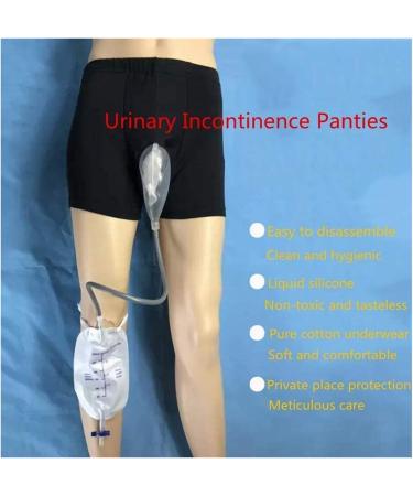 Simple Operate Portable Comfort Urinary Panties Wearable Urine Incontinence Pants Drainage Bag Urine Collector with Spill Proof Collection Bag 0122 (Size : Large) - Buy Online on GoSupps.com