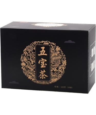 Ginseng Five Treasures Tea 120g 4.2oz (12g x 10 Bags) Polygonatum Wolfberry Dried Jujube Mulberry Maca Combination Herbal Tea Bags - Buy Online on GoSupps.com