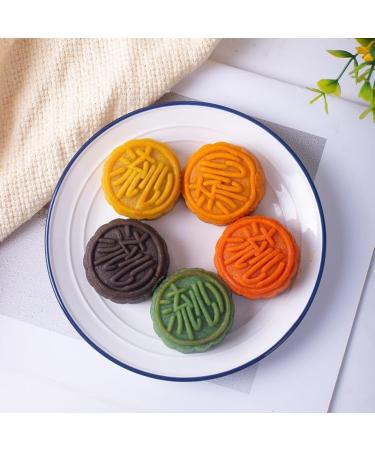 Chinese specialty mooncakes instant fruit mooncakes Mid Autumn gifts pack ready-to-eat delicious cakes healthy and nutritious Dim sum Chinese candy food breakfast bread (5 flavors 10pcs) 5 flavors 10pcs - Buy Online on GoSupps.com