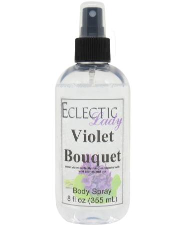 Violet Bouquet Body Spray (Double Strength) 4 ounces Body Mist for Women with Clean Light & Gentle Fragrance Long Lasting Perfume with Comforting Scent for Men & Women Cologne with Soft Subtle 4 Fluid Ounces (Double Strength)