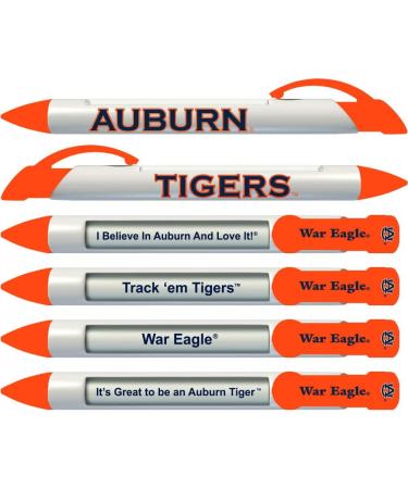 Greeting Pen Auburn University Tigers Rotating Message Pens - 4 Pack | Officially Licensed Collegiate Product - Buy Online on GoSupps.com