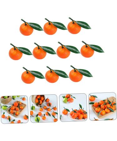 Zerodeko Fake Fruits 10pcs Stand for Decoration Simulation Oranges Ornament Realistic Oranges Artificial Fruit Decor Faux Tangerines Fake Oranges Layout Scene Decor Toy Set Foam Desktop - Buy Online on GoSupps.com