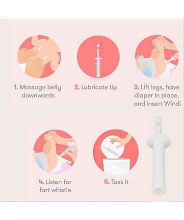 20PCS Infant Gas Colic Reliever - Disposable Silicone Baby Gas Relief Tool - Buy Online on GoSupps.com