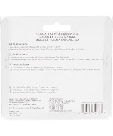 Makin's Professional Ultimate Clay Extruder Discs Set D - 10/Pkg | Polymer Clay Tool - Buy Online on GoSupps.com