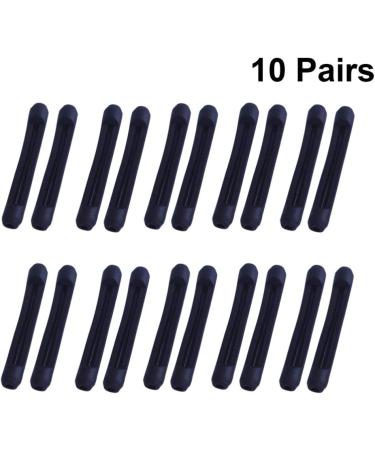 Eyeglass Accessories 20 Pairs Eyeglasses Temple Tips Silicone Non Slip Eyewear Leg Cover Glasses Accessories (Black) Over Glasses Sunglasses - Buy Online on GoSupps.com
