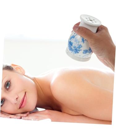 Partykindom 3 STK Gua Sha Pot Tool - Moxa Stick Burner for Kegel Treatment | Blue & White Porcelain Moxibustion Massage Device - Buy Online on GoSupps.com