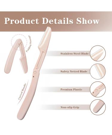 Truein 8 Eyebrow Razors - Foldable Safety Face Razors for Women Multi-Purpose Eyebrow Shaper & Shaver Blades - Buy Online on GoSupps.com