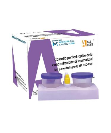 MedicinadellAvoro.com-male sperm fertility test sperm self-test shows normal or low sperm number result in 5-10 min easy to read 98% accuracy and private (1 test)