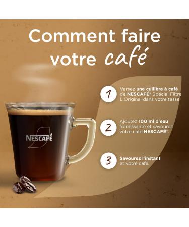 NESCAFE SPECIAL FILTRE L'Original - Caf Soluble Instantan - Intensit 6 - Grains Arabica & Robusta - Emballage 100% Recyclable - Recharge De 150 g Original 150 g (Lot de 1) - Buy Online on GoSupps.com