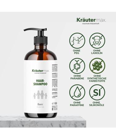 Herbal Max Basic hair shampoo PH neutral 1 x 950 ml - Buy Online on GoSupps.com
