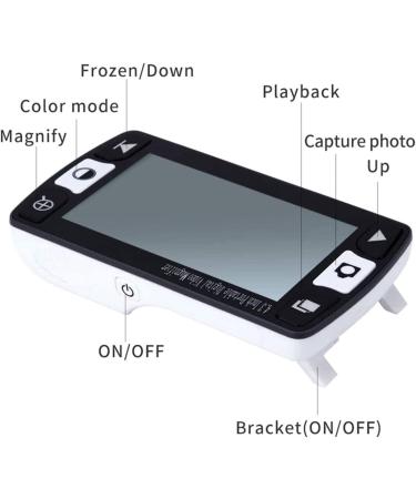 Electronic Reading Aid Digital Magnifier 4.3 Inch Portable Electronic Digital Magnifier Reading Aide 6x-16x Ideal for Reading Small Prints & Low Vision & Aging Eyes - Buy Online on GoSupps.com