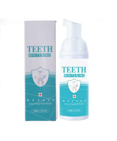 Teeth Whitening Mousse Foam Toothpaste Mouthwash Foam Toothpaste Remove Stains Long-Lasting Freshness. (50 g) 1 Pcs