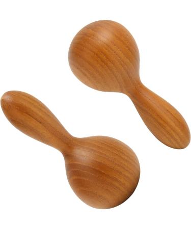 Essential Oil Back Massage Device - Wooden Hammer Spa Massage Stick for Meridian Scraping & Relaxation Therapy - Buy Online on GoSupps.com