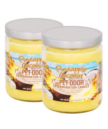 Specialty Pet Products Pet Odor Exterminator Candle, Pineapple & Coconut - Pack of 2 Pineapple & Coconut 2