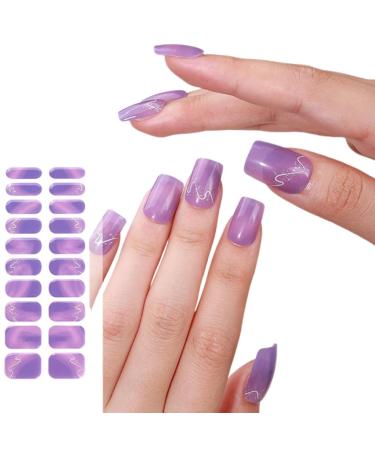 AJTUTUS Semi Cured Gels s Stickers Light Required s Polish Strips Gels Strips s Decortions for Party Wedding