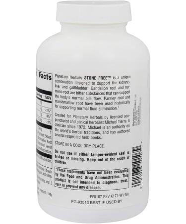Planetary Herbals Stone Free 820 Milligrams 180 Tabs - Buy Online on GoSupps.com