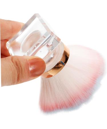 POPETPOP Nail Brush Nail Art Brush Duster Blush Brush Nail Scrubber Nail with Handle Nail Cleaning Brush Nail Cleaner Brush Nail Dust Brush Mushroom Head Artificial Fiber Round 7.50X6.00X6.00CM Picture 3 - Buy Online on GoSupps.com