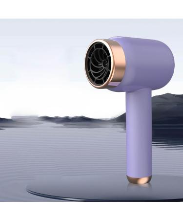 Portable Hair Dryer Powerful 3 Speed Compact Professional Wireless Hair Dryer Hair Dryer Outdoor Home Salon Gray (Purple)