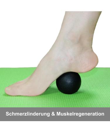 Massage Balls for Myofascial Relief - Hard Lacrosse Balls for Back Legs Feet & Hands - Trigger Point Massage Balls (2 Pieces Black) - Enhance Yoga & Muscle Relaxation - Buy Online on GoSupps.com